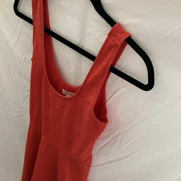 Urban Outfitters- Silence+Noise~ Coral colored, geometric patterned Sundress- S - Picture 4 of 8